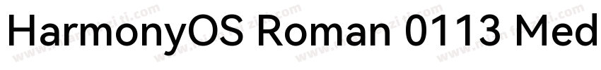 HarmonyOS Roman 0113 Medium字体转换